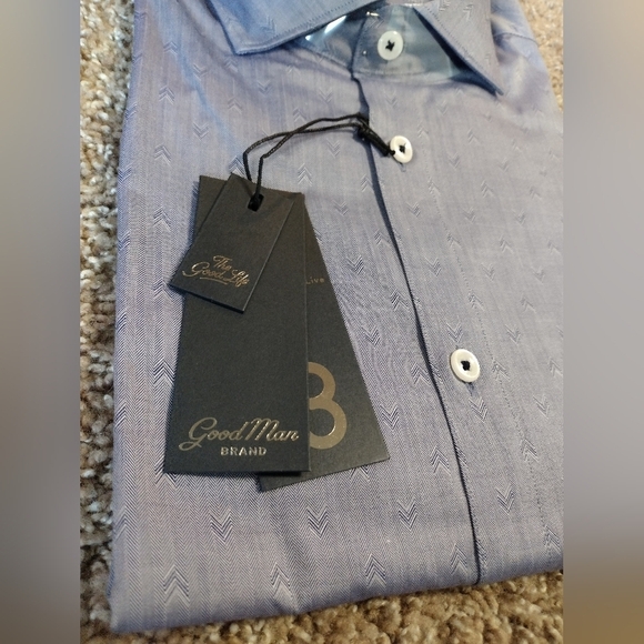 Good Man Brand Men's Long Sleeve Button Down Shirt NWT - Picture 4 of 7